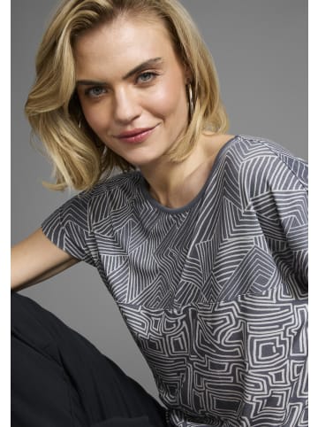 Laura Scott T-Shirt in blau-gemustert