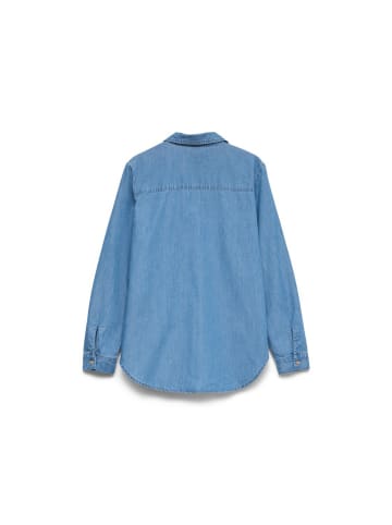 Vero Moda Langarmbluse in Medium Blue Denim
