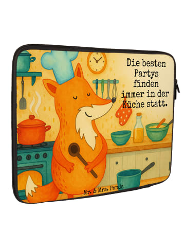 Mr. & Mrs. Panda Notebook Tasche Fuchs Koch Design mit Spruch in Weiß
