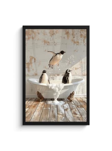 MuchoWow Poster mit Leiste Pinguine  (BxH)