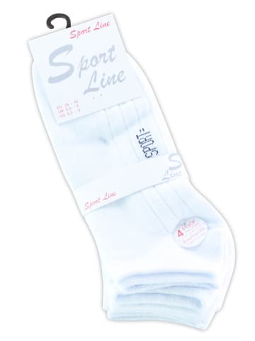 Cotton Prime® Sneaker Socken 8 Paar, mit Rippsohle in Weiss