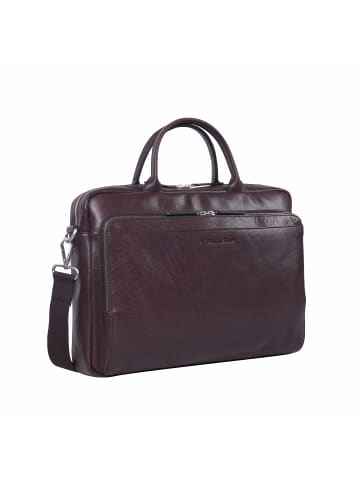 Strellson Aktentasche 'Kenley Charles in Dunkelbraun 39,00 x 28,00 x 7,00 cm'