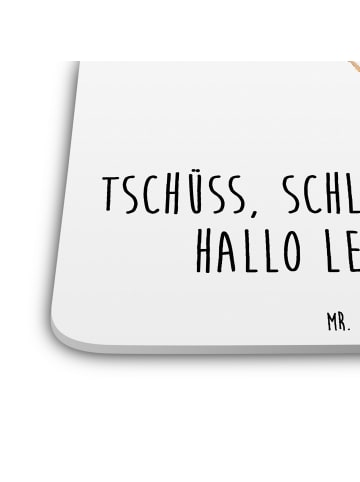 Mr. & Mrs. Panda Flaschenuntersetzer Blume HageRundunge mit Spruch in Weiß