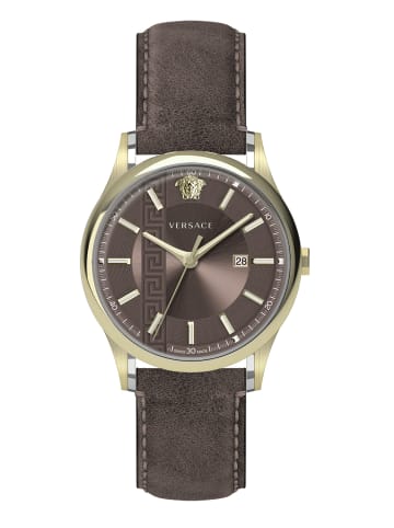 Versace Analoguhr für Herren in braun