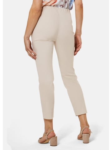 GOLDNER Stretchhose LOUISA, dehnbar & mit Taschen in stein
