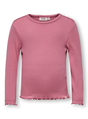 KIDS ONLY Langarmshirt Rippstrick Kmgtrinny in heather rose