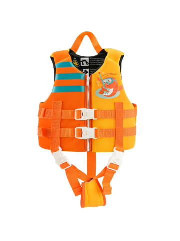 COFI 1453 Neopren-Schwimmweste für Kinder - Schwimmhilfe mit Auftriebshilfen in Orange