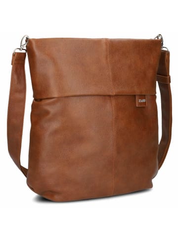 Zwei Mademoiselle M140 - Schultertasche 35 cm in cognac