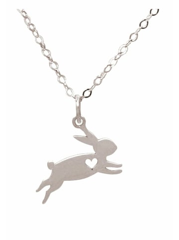Gemshine Kette mit Anhänger HASE in silver coloured
