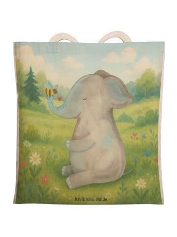 Mr. & Mrs. Panda shopping bag Elefant Biene Design ohne Spruch in Weiß
