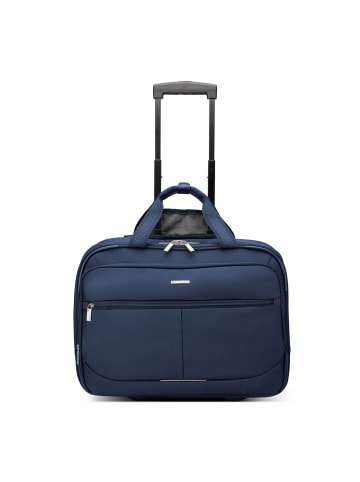 Roncato Easy Office 2.0 2 Rollen Businesstrolley 33 cm Laptopfach in blu notte