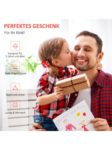 HOMCOM Kinderscooter 120L x 58B x 75-80H cm