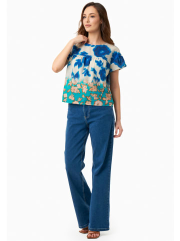 Organication Bluse "WOR19206" in Verschwommene Blumen