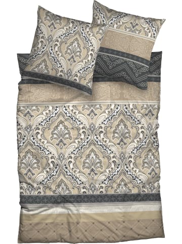 Casatex Biber Bettwäsche in beige-anthrazit