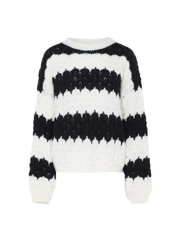 ebeeza Damen Sweater in WOLLWEISS SCHWARZ