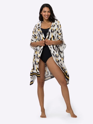 Sieh an! Tunika in ecru-schwarz-bedruckt