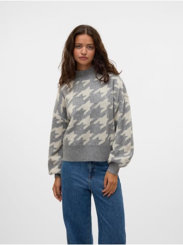 Vero Moda Strickpullover in Medium Grey Melange