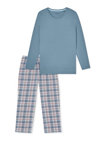 Schiesser Pyjama Comfort Essentials in blaugrau