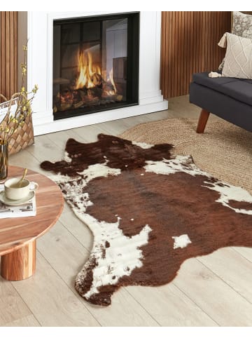 Beliani Schaffell BOGONG in Braun/Weiß - (W) 120 x (H) 1 x (L) 170 cm