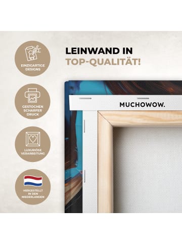 MuchoWow Leinwand bilder Buntes Porträt (BxH)
