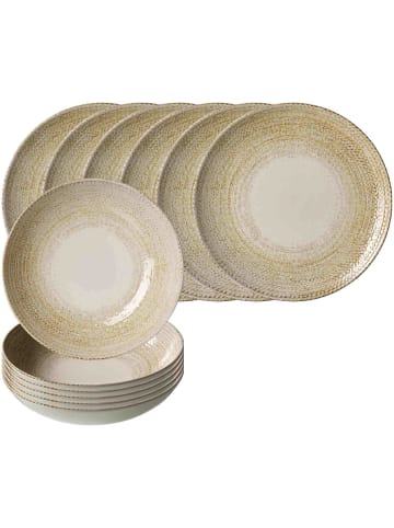 Ritzenhoff & Breker 12er Set Tafelservice Rimini beige in beige