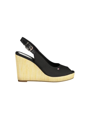 Tommy Hilfiger Schwarze Polyester-Sandale