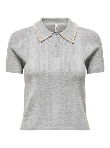 ONLY Polo in Light Grey Melange
