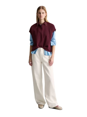 Marc O'Polo DENIM Ärmelloses Poloshirt wide in Merlot Red