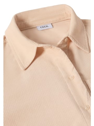 Cecil Cord Hemdbluse in Beige