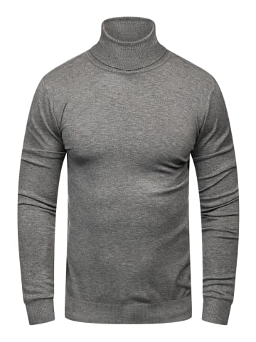behype Rollkragenpullover TIBERIUS in Grau