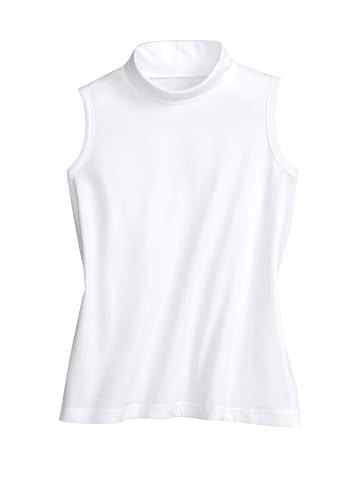 Sieh an! Tanktop in weiß + schwarz