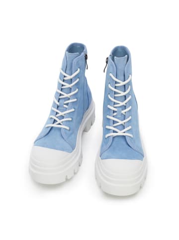 Wittchen Nubuck combat boots in Blau