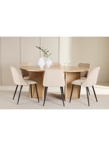 ebuy24 Essgruppe Strada (6-teilig) Whitewash 120 x 120 cm