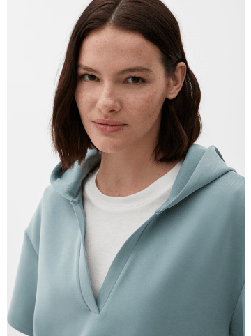 s.Oliver Sweatshirt kurzarm in Petrol