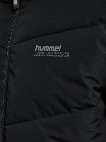 Hummel Trainingsjacke "Short Puffer Jacket" in Schwarz