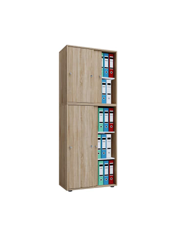 ebuy24 Büroschrank Lona Eiche Dekor 70 x 40 cm