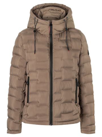 Timezone Puffer-Jacke wasserabweisend recycelte Wattierung in Braun