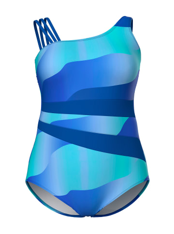 Ulla Popken Badeanzug in royalblau