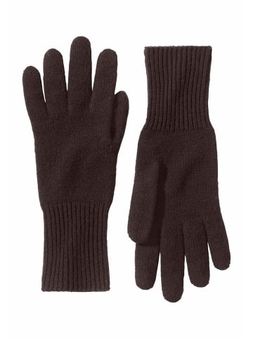 Hessnatur Strick Handschuhe in kakao braun