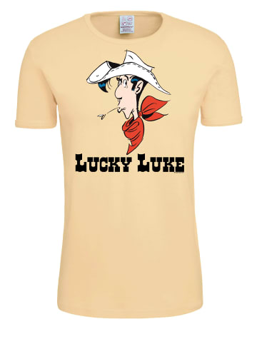 Logoshirt T-Shirt Lucky Luke Portrait in beige