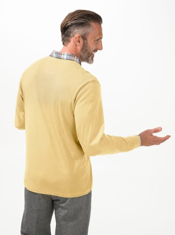 WITT WEIDEN Langarm-Poloshirt in gelb