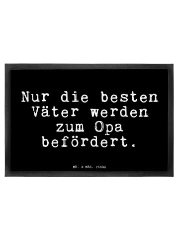 Mr. & Mrs. Panda Sauberlaufmatte Nur die besten Väter... mit Spruch in Schwarz