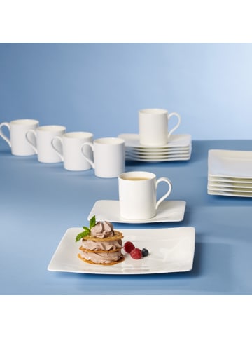 Villeroy & Boch 6er Set Kaffeetassen mit Untertassen Modern Grace 170 ml in weiß