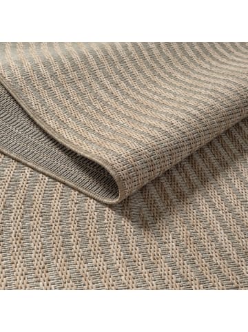KADIMA DESIGN Flachwebteppich Geometrisch flachgewebt pflegeleicht Wohnzimmer in Beige