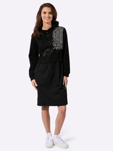 WITT WEIDEN Sweatkleid in schwarz-weiß