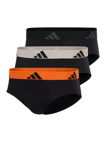 Adidas Sportswear Slip / Unterhose Active Flex Cotton in Schwarz / orange