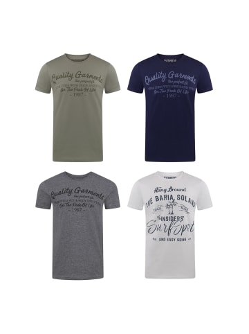 riverso  T-Shirt RIVLeon 4er Pack in Mehrfarbig