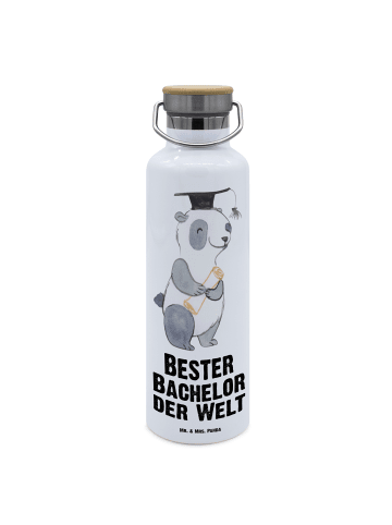Mr. & Mrs. Panda Thermosflasche Panda Bester Bachelor der Welt m... in Weiß