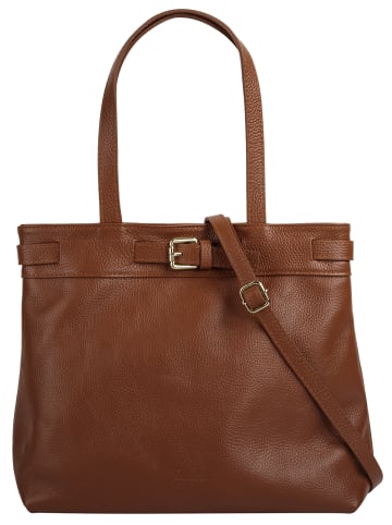 Samantha Look Shopper echt Leder in cognac