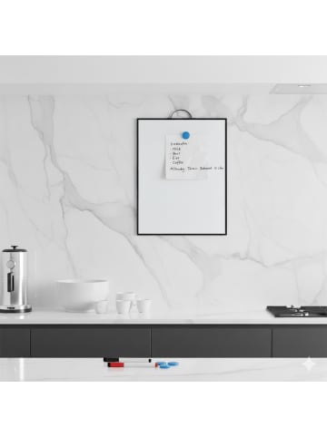 relaxdays Whiteboard in Weiß/ Schwarz - (B)30 x (H)40 cm